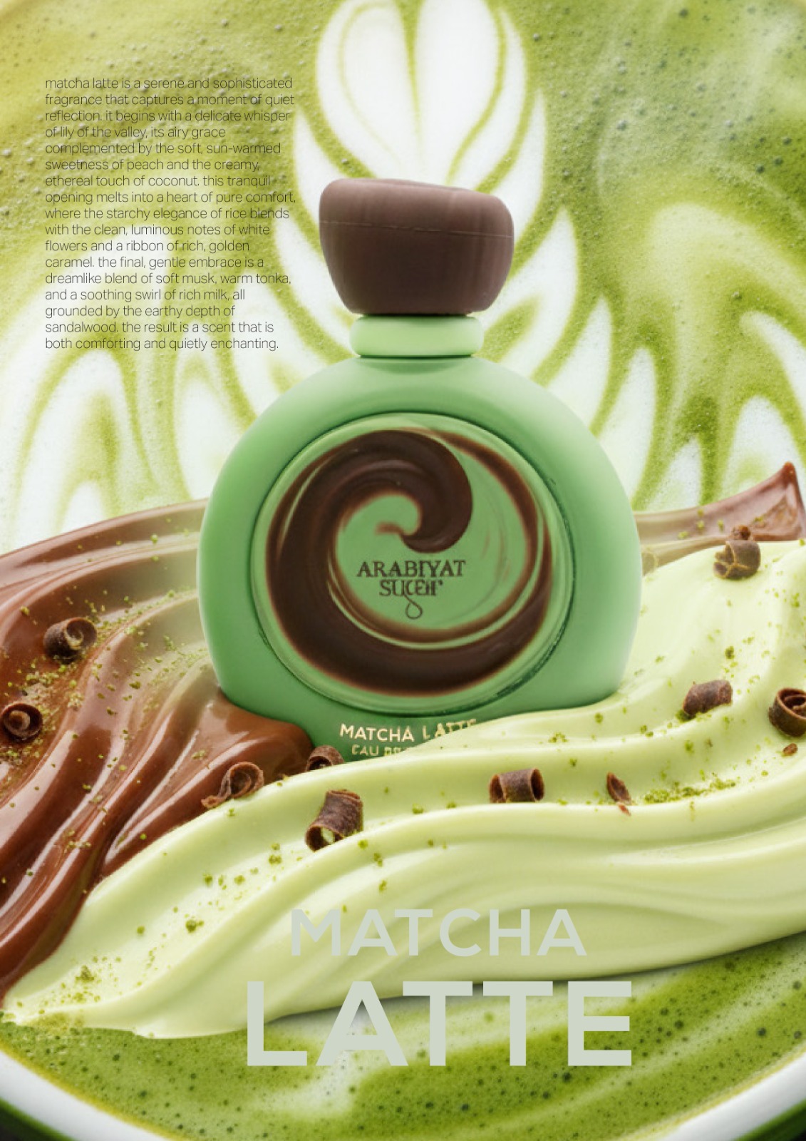Apa de Parfum Arabiyat Sugar Matcha Latte, Unisex, 100 ml